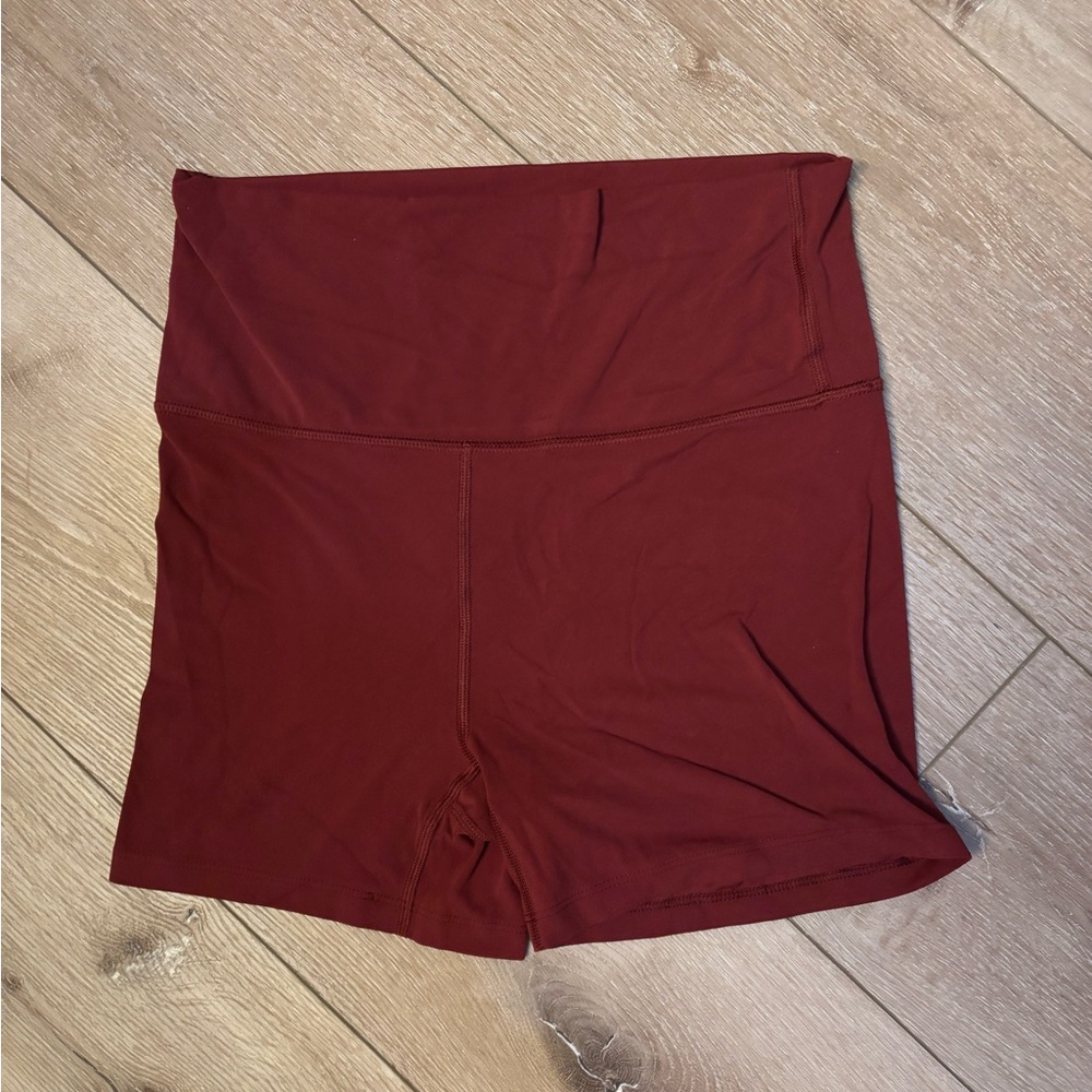 Women's Red Bike Shorts